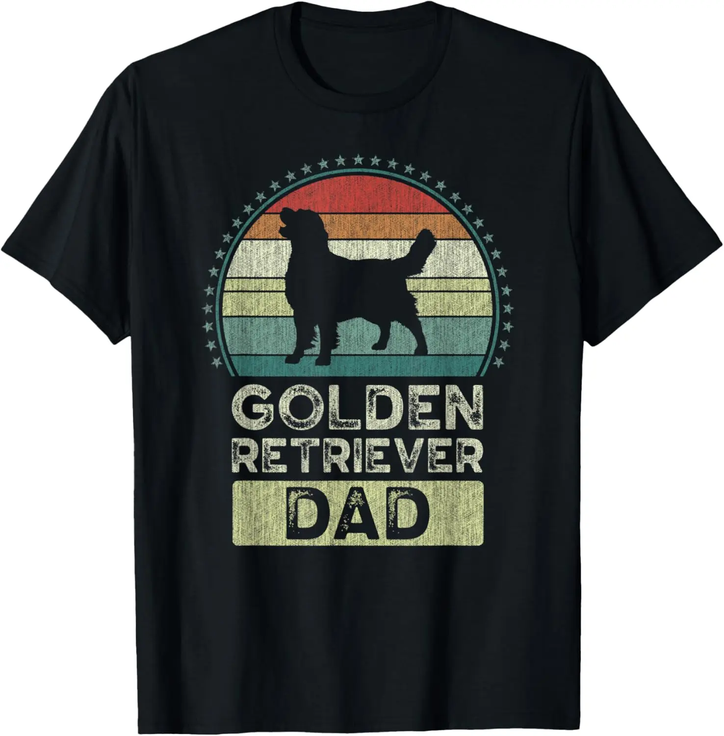 

Mens Golden Retriever Dad, Father's Day, Daddy T-Shirt