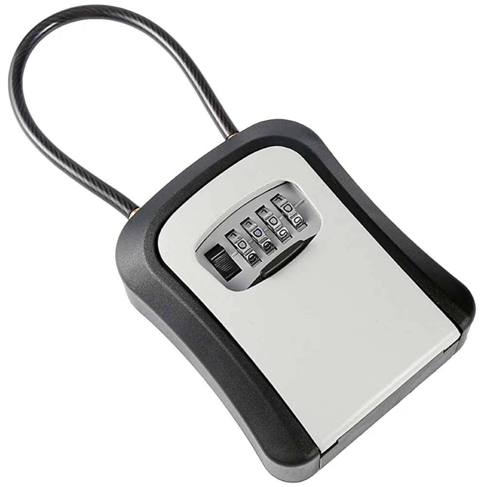 Imagem -05 - Exterior Wall-mounted Safe Password Box Lock Keys Código House Key Hanging Outside Hooks Security Storage Tool Combination Case