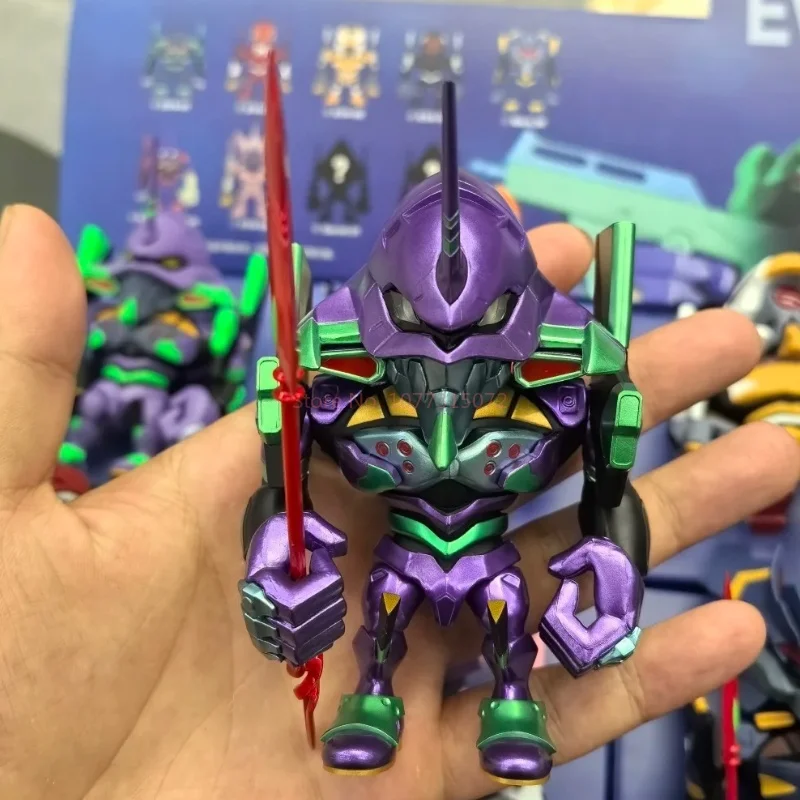 Bandai QMSV-C Evangelion New Century Evangelion Blind Box Eva Prototype Figuur Collectible Trendy Speeltje Cadeau voor fans