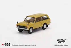 MINIGT 1/64 Range Rover 1971 Bahama Gold  MGT00495-CH Cars Alloy Motor Vehicle Diecast Metal Model Kids Xmas Gift Toys for Boys