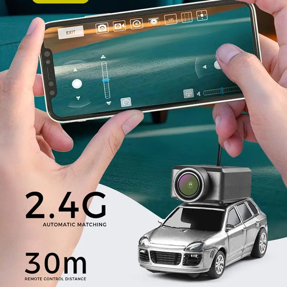 سيارة WLtoys RC الأصلية 6401 مع كاميرا 2K فيديو 1:64 تطبيق WiFi صغير 2.4G أو سيارة التحكم عن بعد FPV عرض VR وظيفة سيارات لعبة #5
