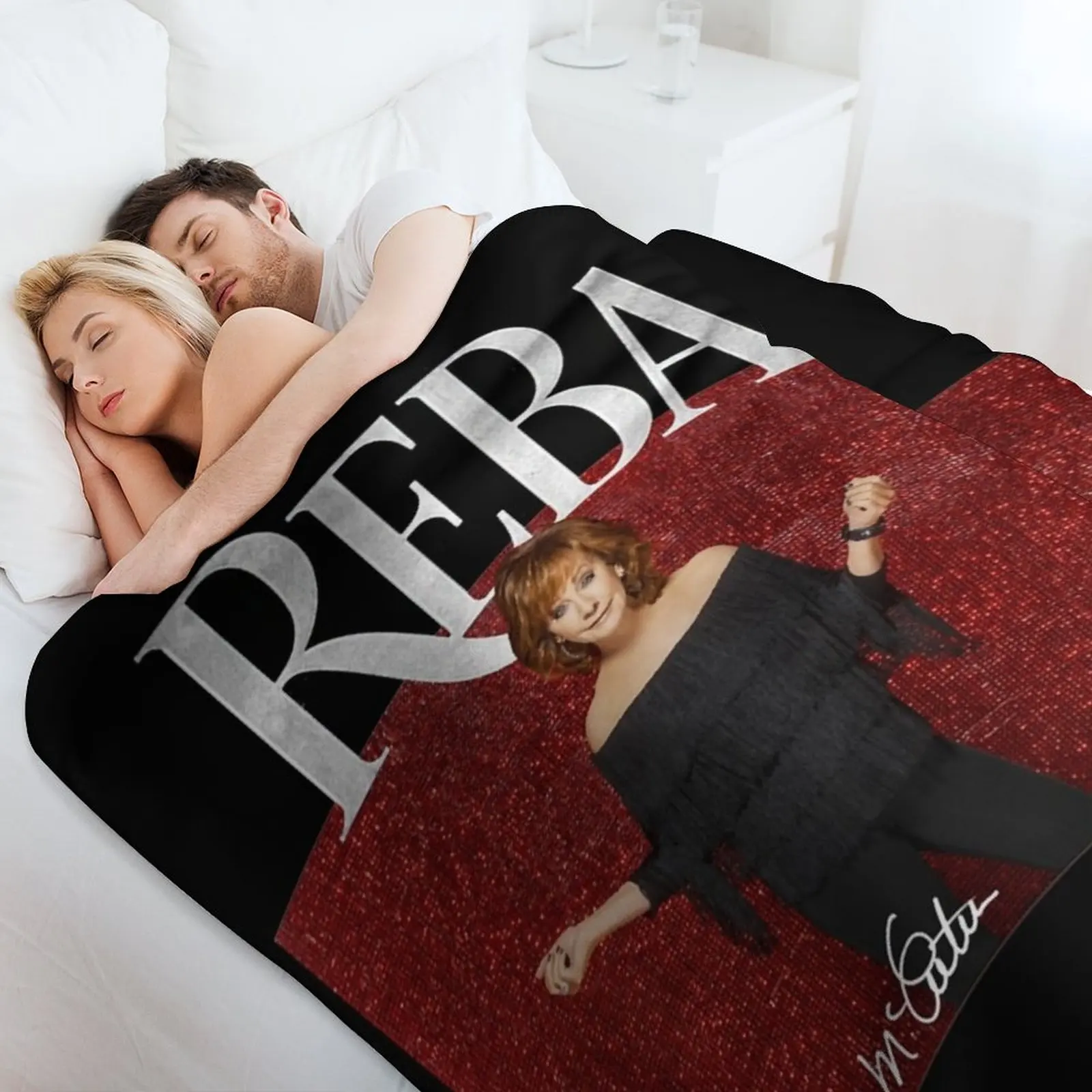 Reba Live in Concert 2022 with Signature Classic T-Shirt.png Throw Blanket manga Stuffeds halloween Soft Big Blankets 4