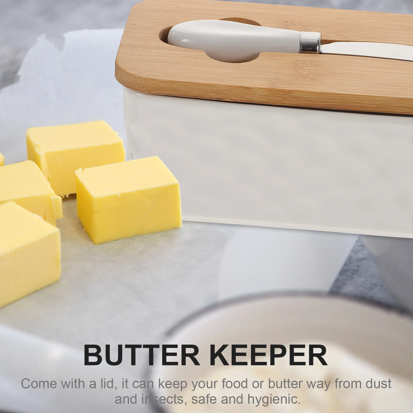 

Butter Box Reusable Container Small Dish Storage Supply Wear Resistant Holder For Butter Container Bakery Cooking