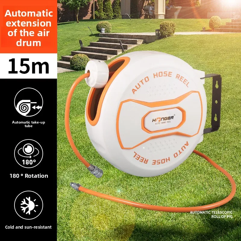 

Automatic Retractable Hose Reel Gas Drum Repair Car Lights Car Beauty Cleaning High-pressure Water Drum Pneumatic Tools