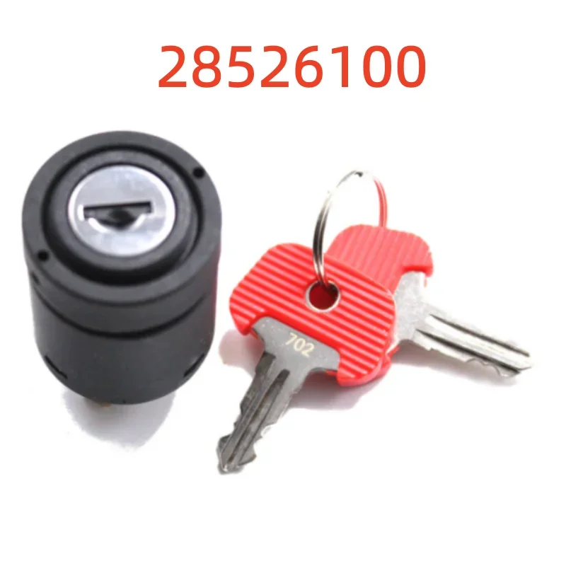 28526100 702 Electric Stapler Ignition Switch Ignition Lock with 2 Key for Jungheinrich Forklift