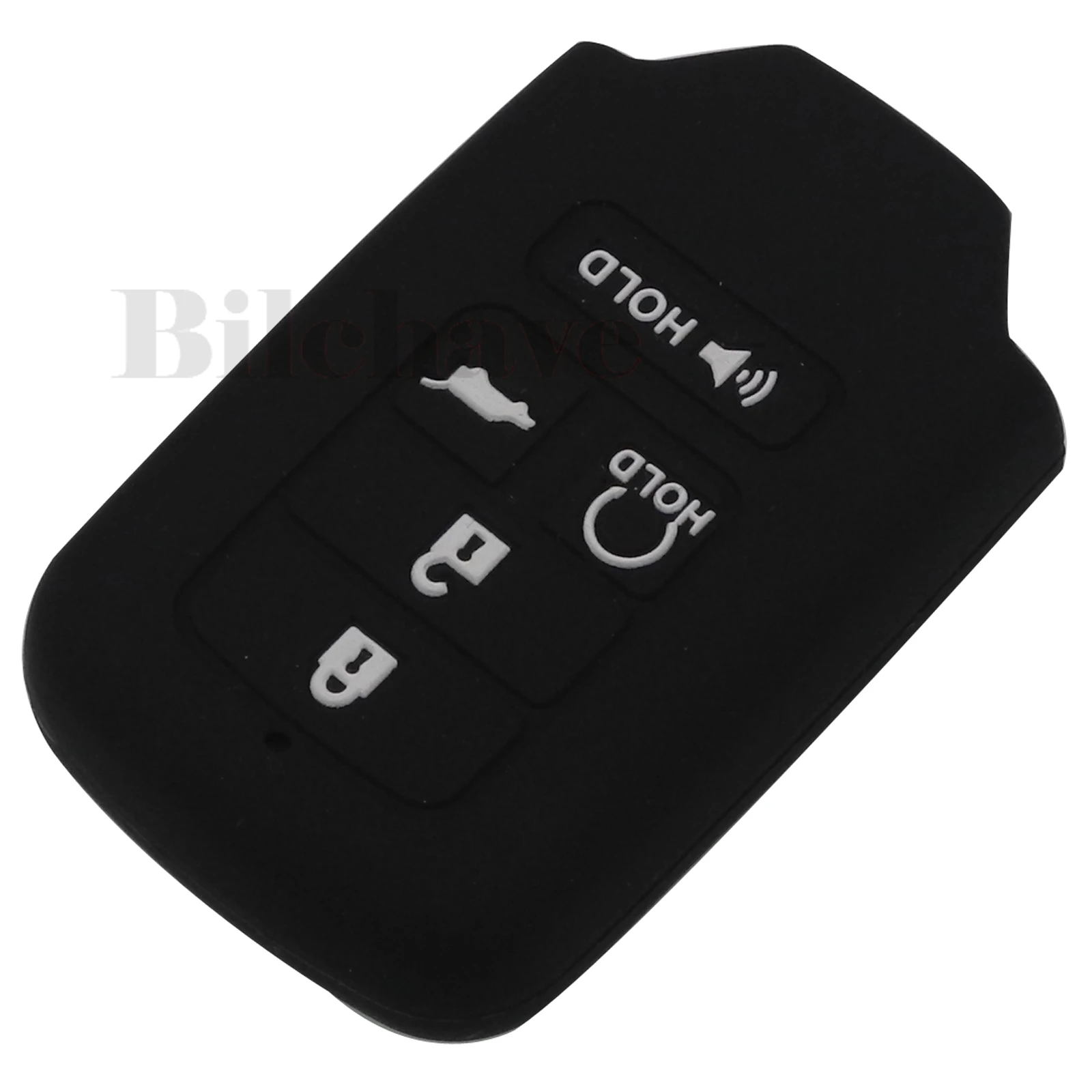 jingyuqin 5 Buttons Silicone Car Key Case Cover For Honda Civic Accord Pilot 2015 2016 2017 Remote Key Fob Shell Protector