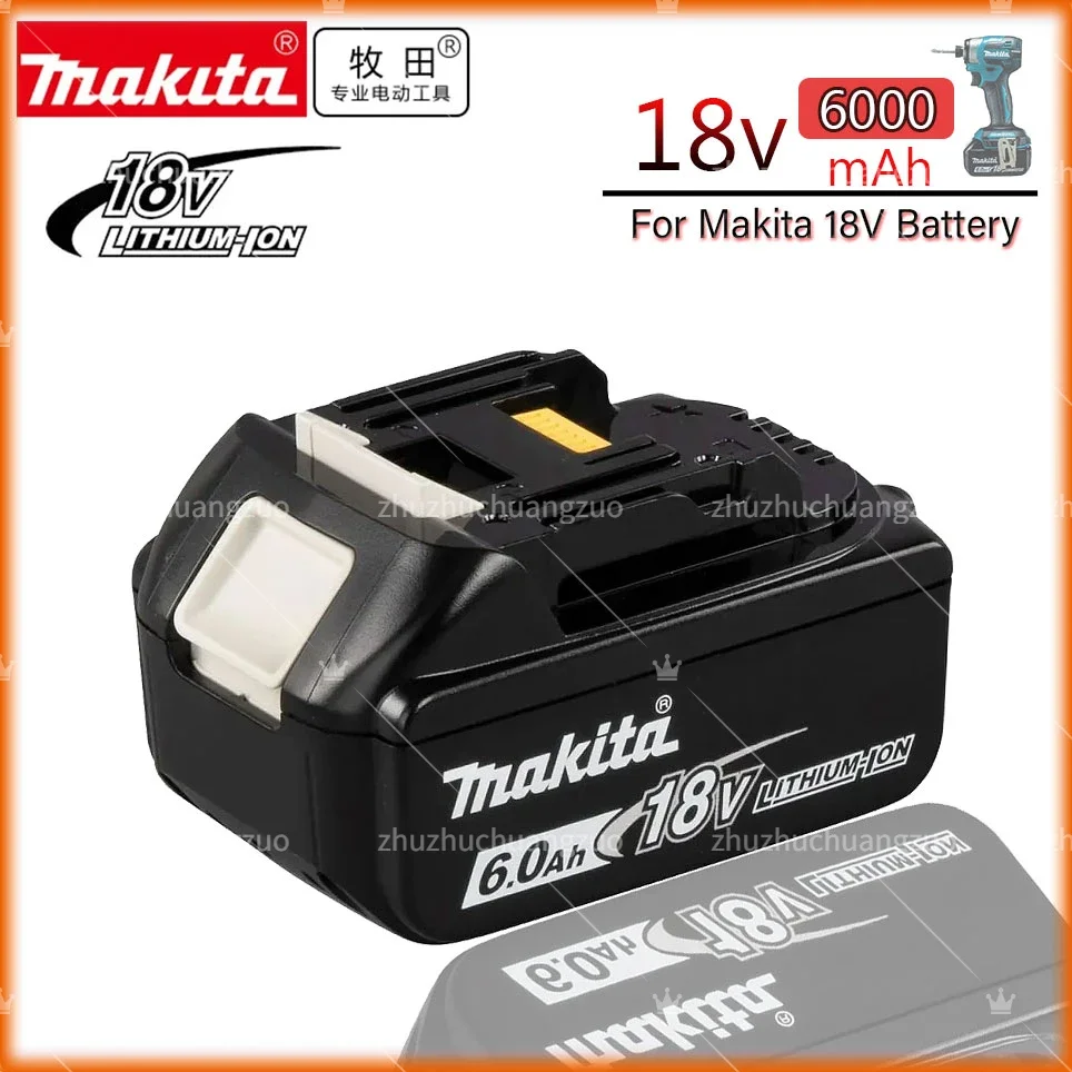 

Makita Original 18V Makita 6.0Ah Li-Ion Rechargeable Battery 18v drill Replacement Batteries BL1840 BL1830 BL1850 BL1860B