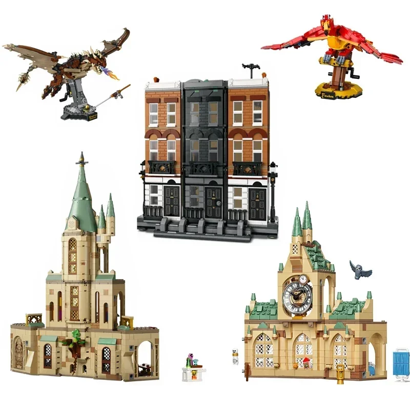 Magic World Animal Magician Flaming Phenix Mini Bird Building Block Children's toys Christmas Gifts
