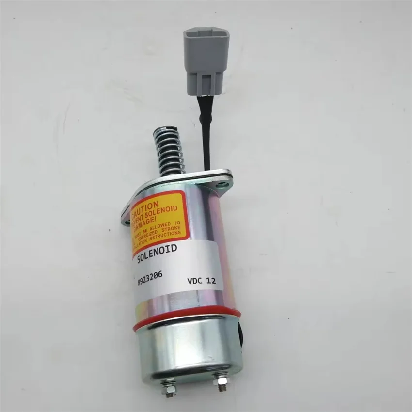 8923206 Flameout Solenoid Valve 12V Fuel Stop Solenoid Valve Excavator Spare Parts For Trombetta Diesel 8.2L