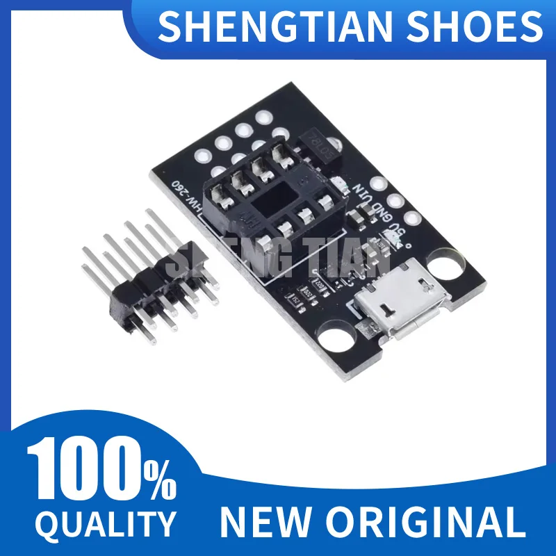 2pcs ATtiny13A / ATtiny25 / ATtiny45 / ATtiny85 Pluggable ATTINY Development Programming Bare Board