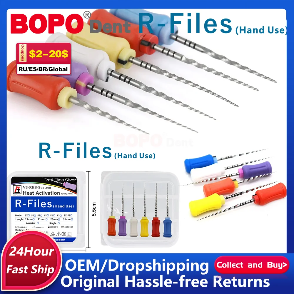 

6Pcs/Box Dental Instrument Super Files 25MMHanduse Endo Needle Files Endodontic Niti Files Use For Root Canal Cleaning Dentistry