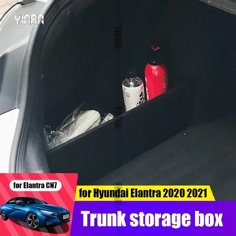 for Hyundai Elantra Avante CN7 2020 2021 trunk storage baffle storage box storage and finishing