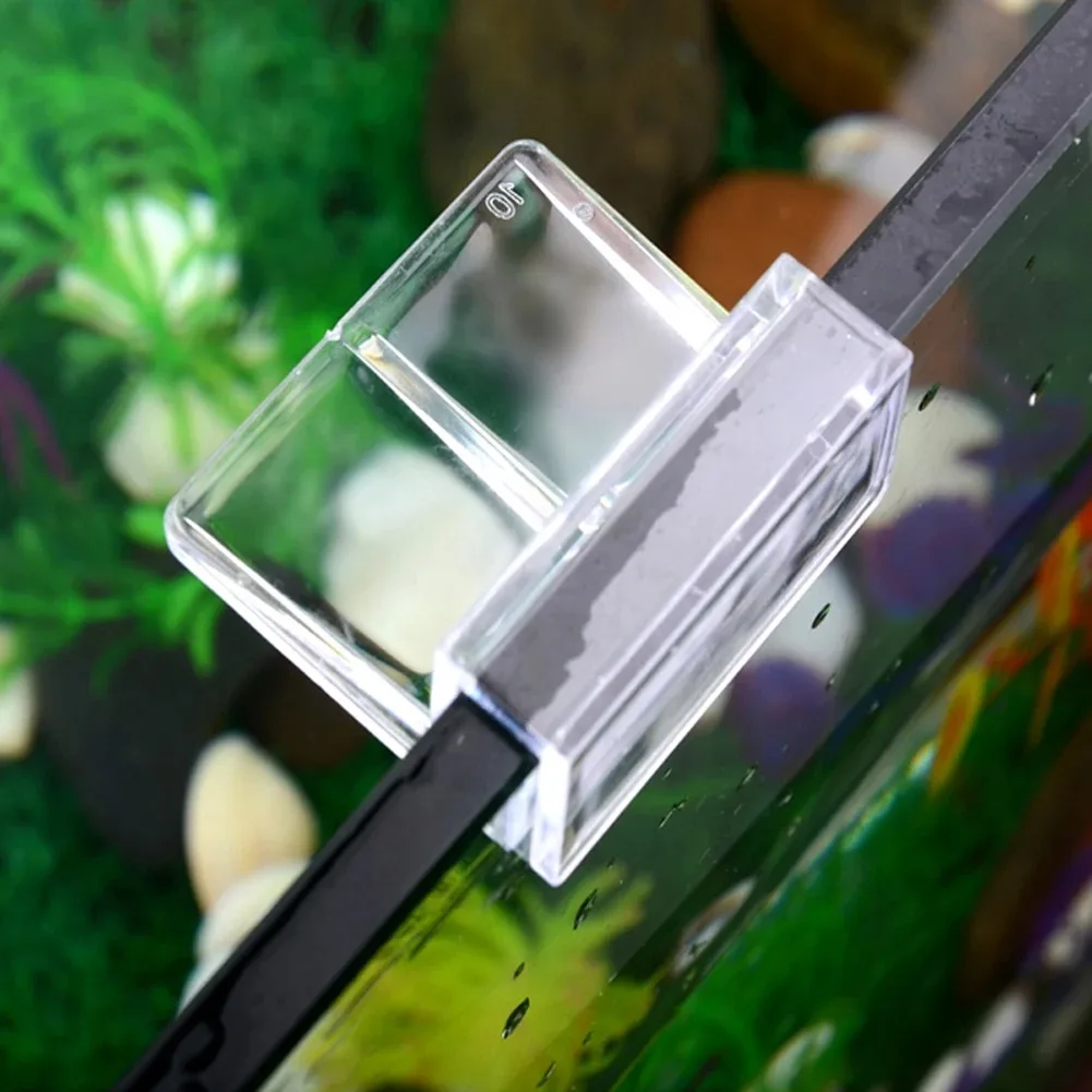 4pcs Clear Acrylic Rimless Aquarium Fish Tank Glass Cover Clip Support Holder 6/8/10/12mm Aquarium Cover Bracket Clip Universal