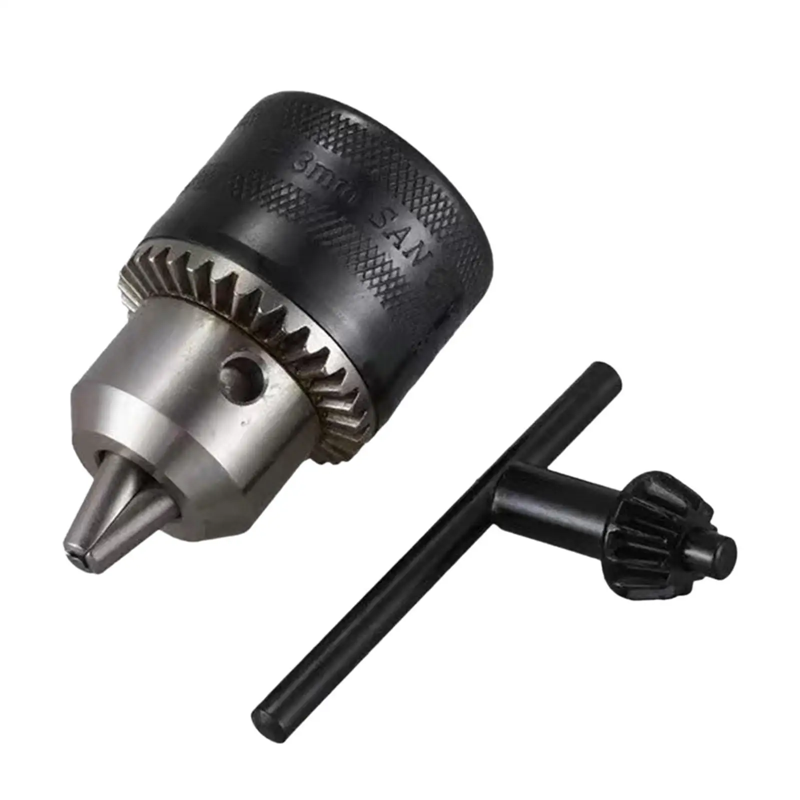 Tapered Bore Drill Chuck High Quality Steel Tool with Key for Impact Wrench Converter and Universal
