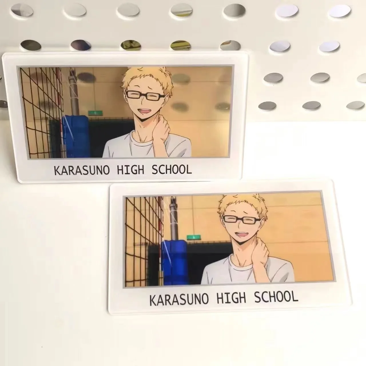 Anime Haikyuu!! Kei Tsukishima Cosplay The Little Card  Cute Acrylic High Appearance Level Desktop Ornament   Ambitus