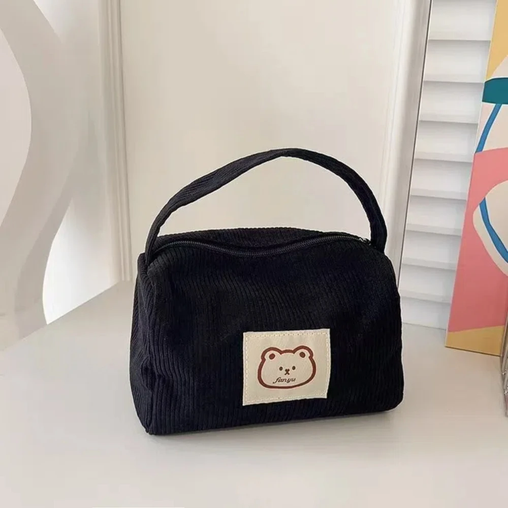 Cosmetic Bags for Women Plush Cute Handbag Summer Fashion Soft Comfortable Large Capacity Trendy Handbag for Women With Handle image 5