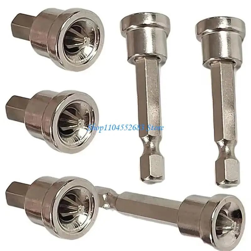 Y6GD 5/6/10 Pcs Positioning Screwdriver Bits Woodworking Screw Shank