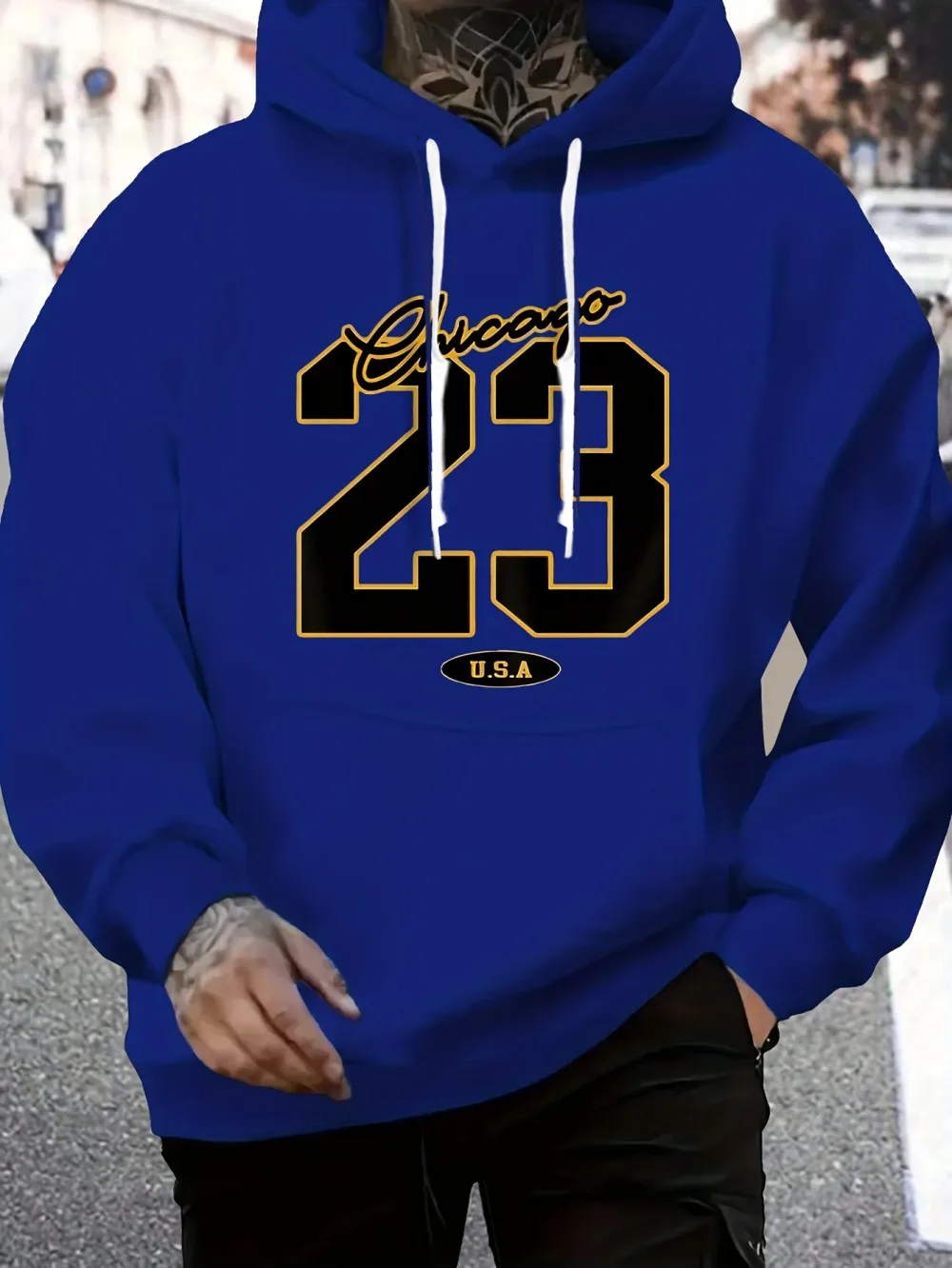 سترة رجالية عصرية للتدريب على الخريف بطباعة رقمية مريحة وناعمة بقلنسوة سترة رياضية خارجية