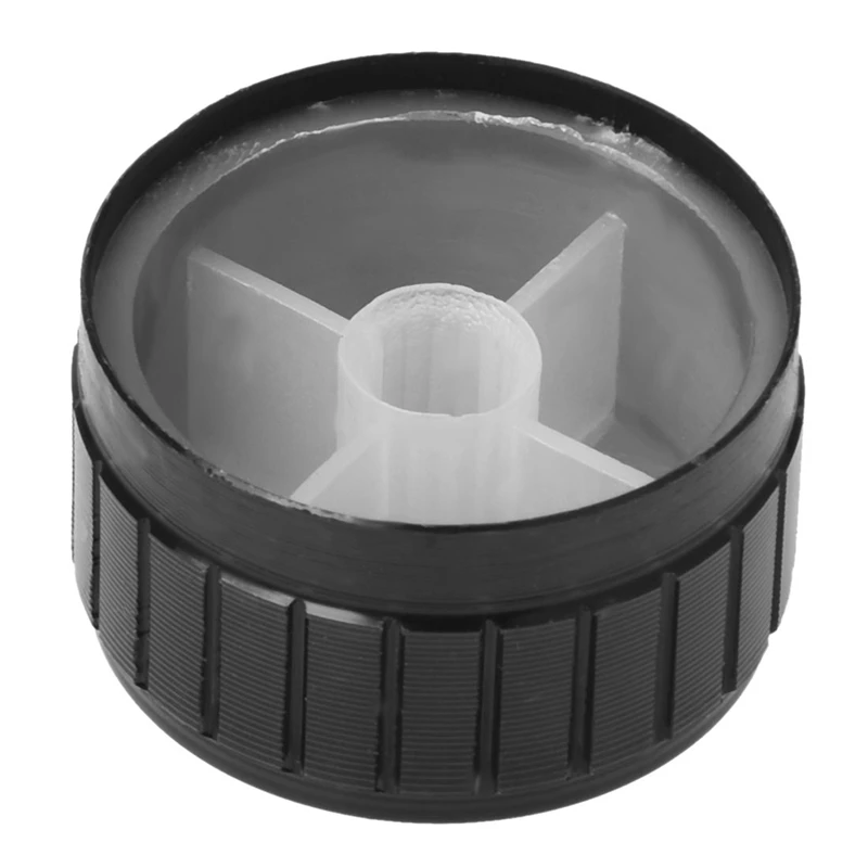 Alumínio Volume Control Amplificador Knob Wheel, roda preta, 8X