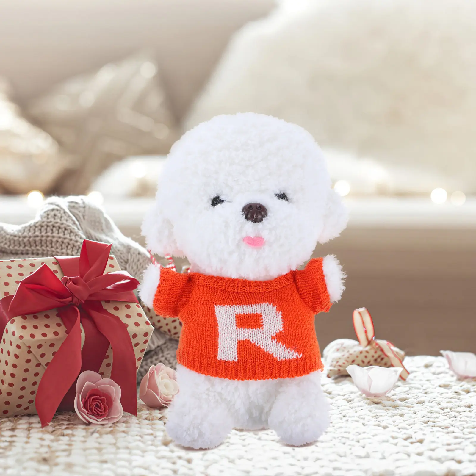 

3Pcs Bear Outfits for Stuffed Animals Cute Replacement Sweater Accessories Wear-Resistant Clothing Compact Reusable Small Animal