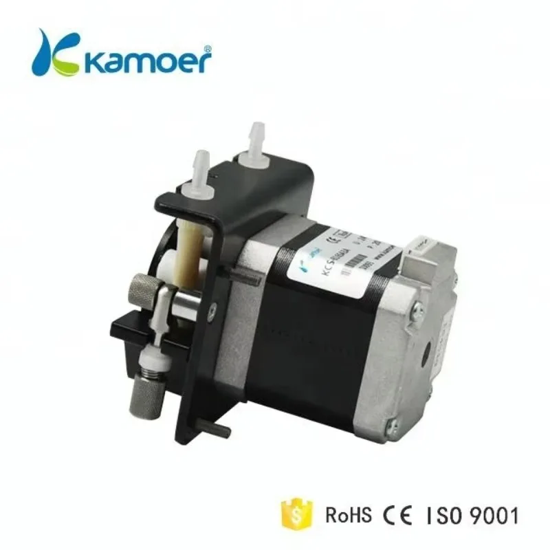 KCS 12V/24V Stepper Motor 6 Roller Easy Load Silicon Tube Liquid Sampling Uv Resin Peristaltic Dosing Pump