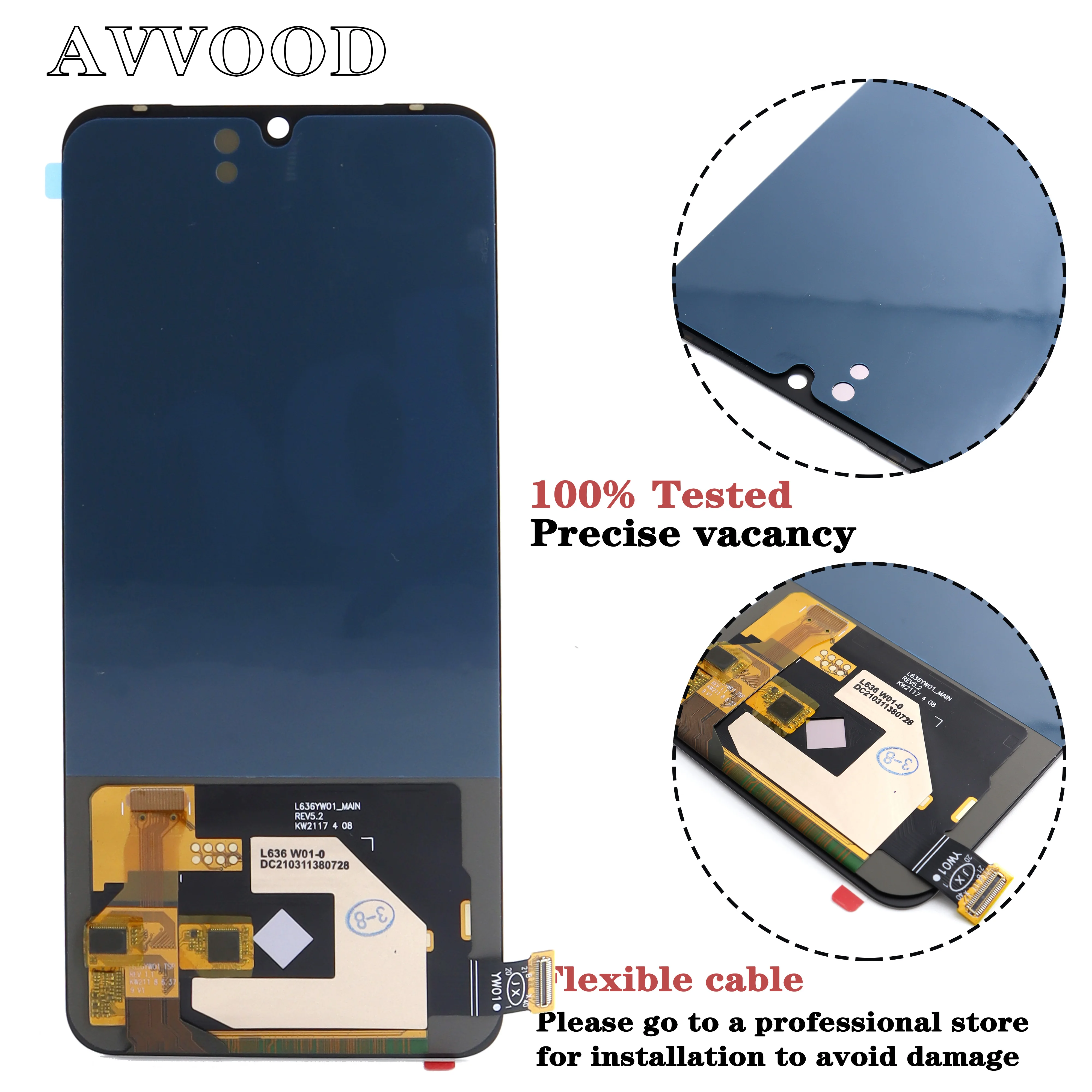 OLED for Vivo V25e V2237 V2242 LCD Display Touch Screen Digitizer Assembly Replacement for Vivo V25 V25e LCD V2201 V2202 Dieplay