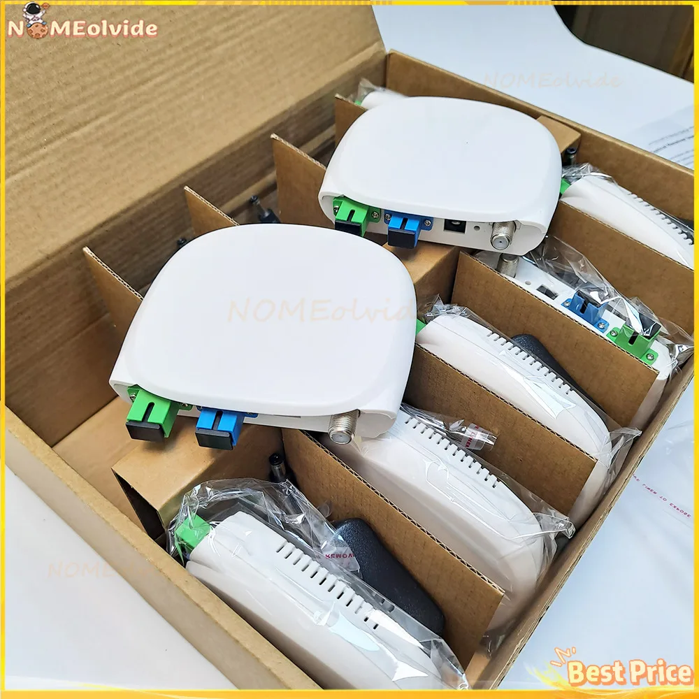SC/APC Optical Node FTTH Receiver CATV Fiber Optical WDM Converter Triplexer Mini Mode RF Inch Port Eexternal Power Supply