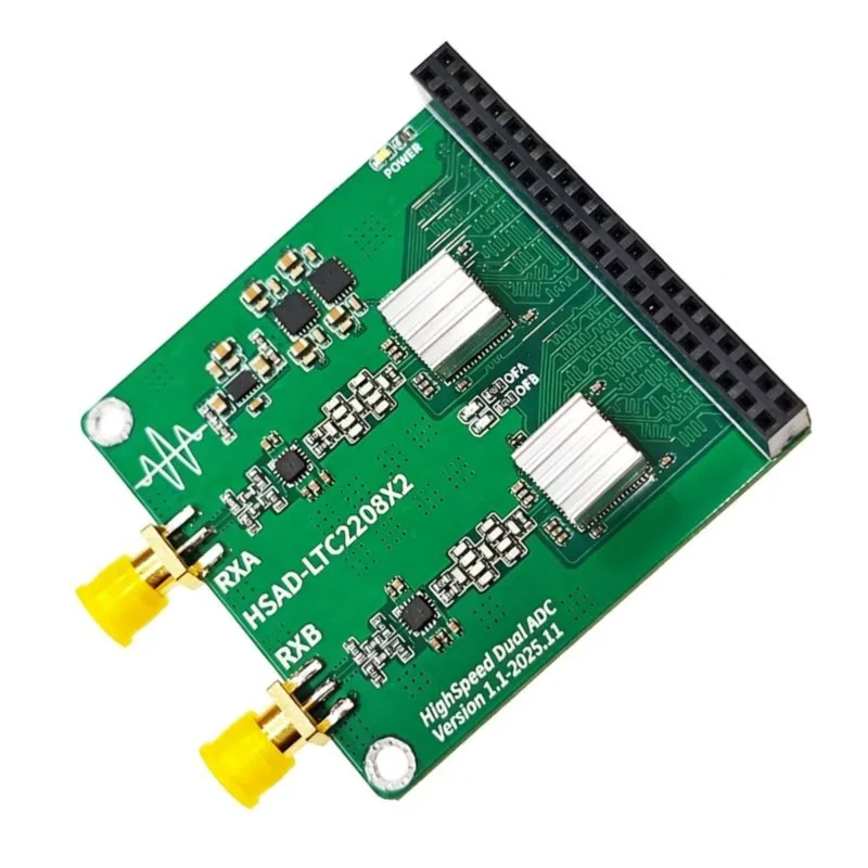 Mega Sale LTC2208 Dual Channel 16Bit High Speed ADC Module for RIGUKE/ALINX/MEYESEMI FPGA Capable of Capturing Any Waveform