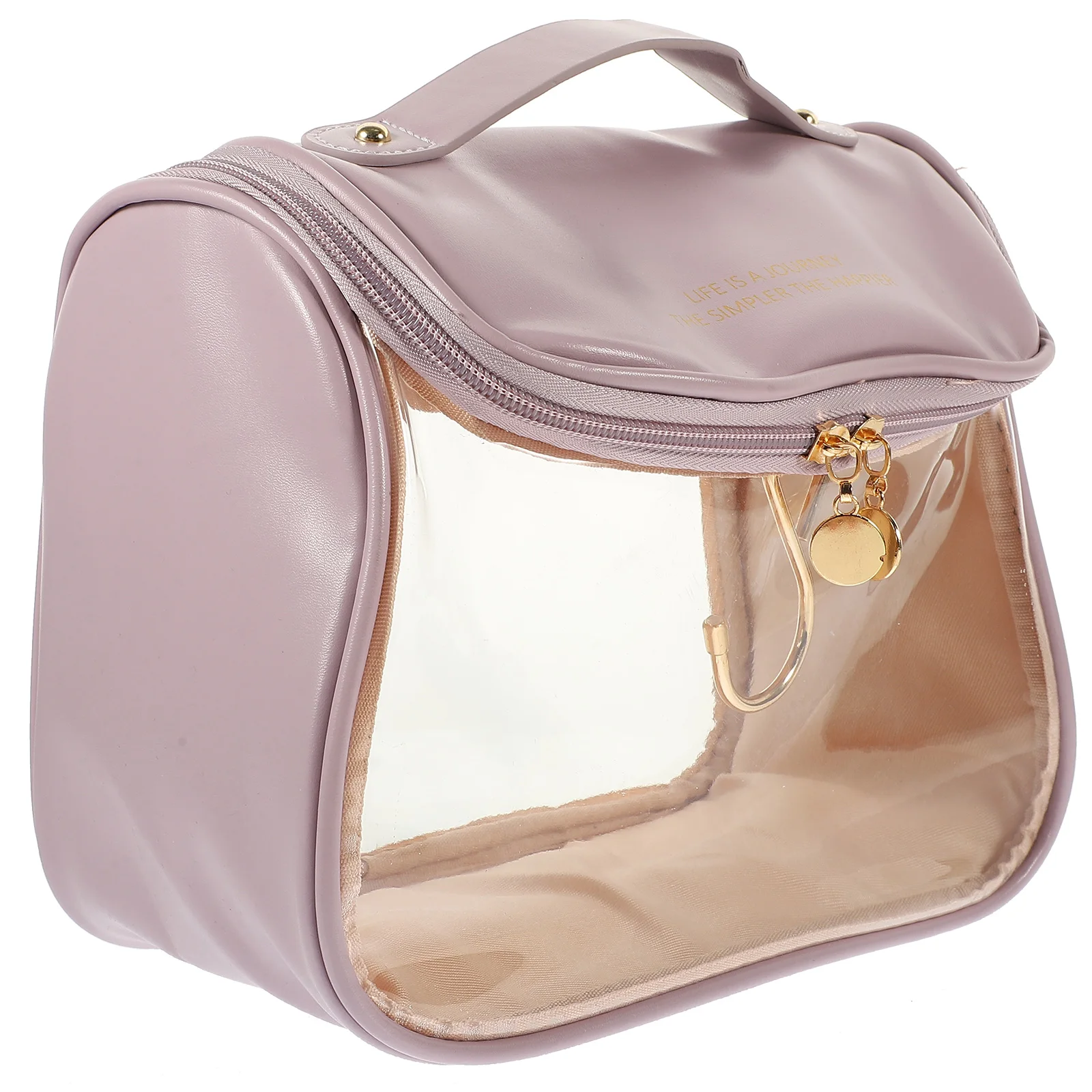 

Portable Clear Makeup Bag for Women Travel Organizer Toiletry Storage Bag Durable Lightweight Design TSA Approved