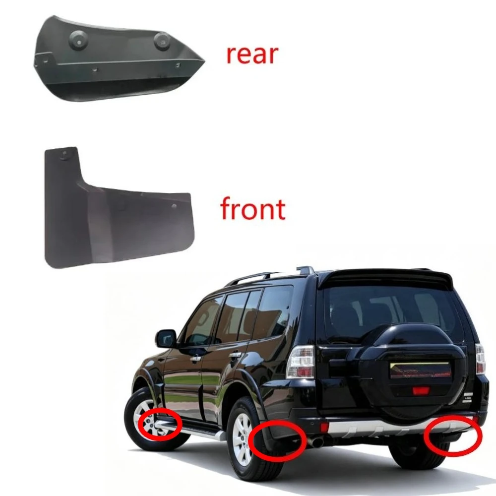 5 Doors Front Rear Mudguard for Pajero V80 V90 7654A005 2007-2020 Wheel Dirty Splash Guard Cover Rear Splash Dirty Cover