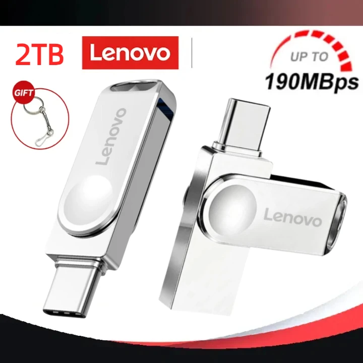 Lenovo Usb 3.0 Flash Drives 2TB High Speed Metal Pendrive 1TB 512GB 256GB Portable Usb Drive Waterproof Memoria Usb Flash Disk