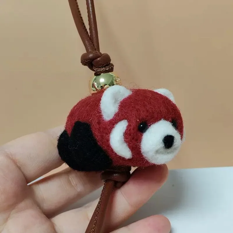 Cute Wool Felt Handmade Plush Doll Koala Cat Rabbit Pig Elephant Panda Car Hanging Bag Charm Gift Women Men