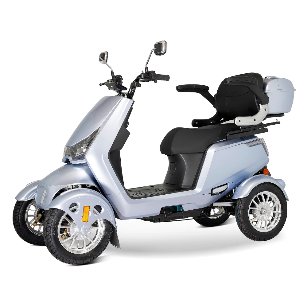 KSM-910D Double Seat Heavy Duty 4 Wheel Elderly Scooter Mobility Scooter Electric Motorcycle Electric Four Wheel Scooter