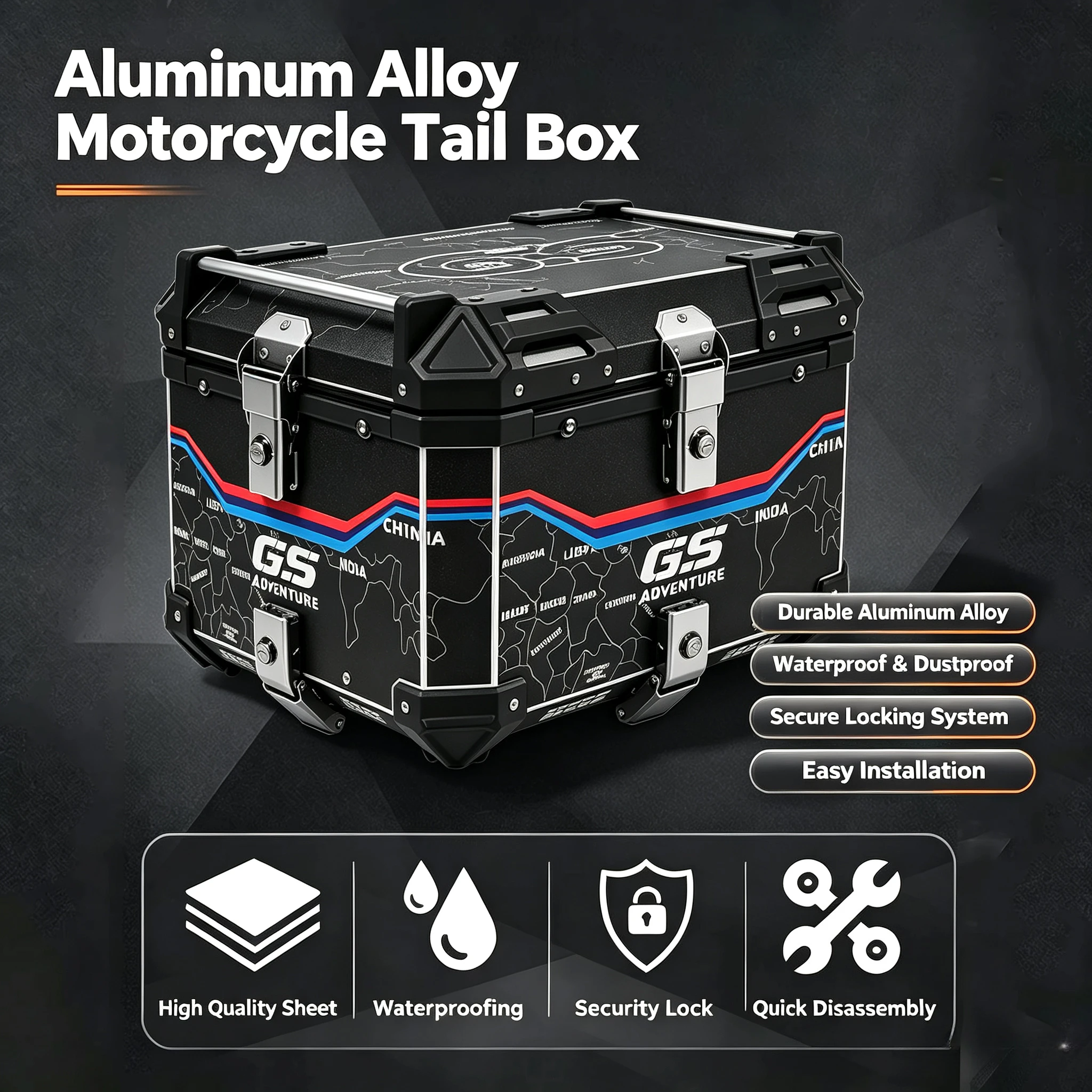 boite-de-rangement-universelle-pour-moto-en-alliage-d'aluminium-coffre-arriere-etanche-compartiment-a-bagages-36l-45l-55l-65l-avec-autocollant-carte-s