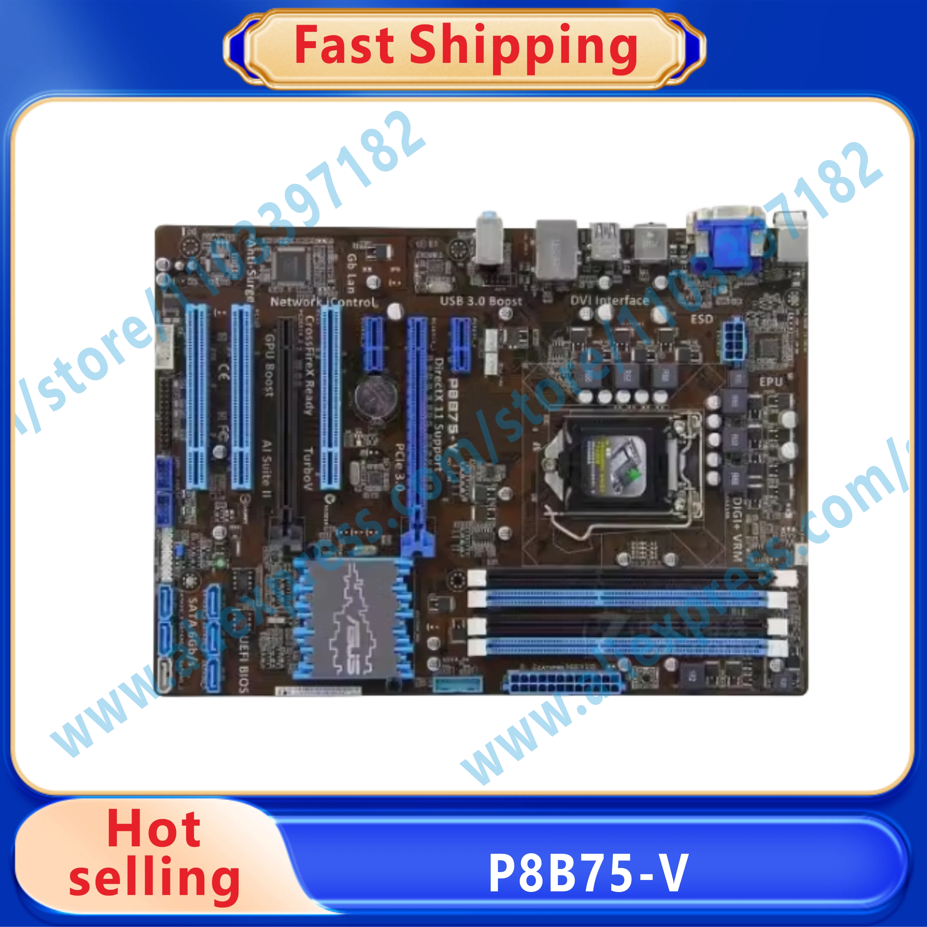 P8B75-V Desktop Motherboard B75 Socket LGA 1155 i3 i5 i7 DDR3 32G SATA3 USB3.0