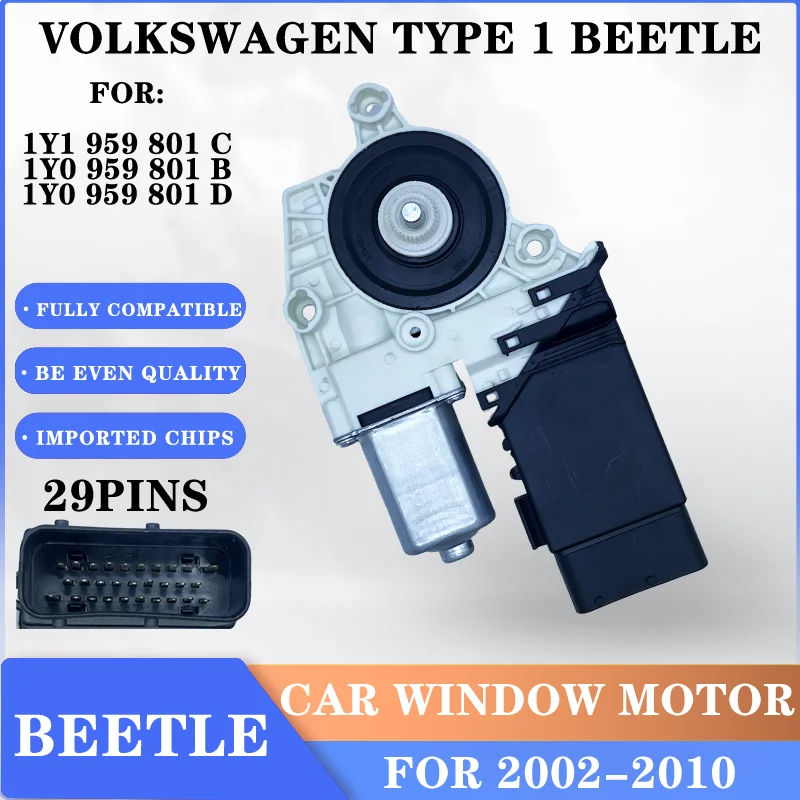 1Y1959801C para VW Beetle Cabrio regulador de ventana motor lif puerta delantera izquierda y derecha 1Y1959802D 1Y0959802D 1Y0959801D 1C2959801D