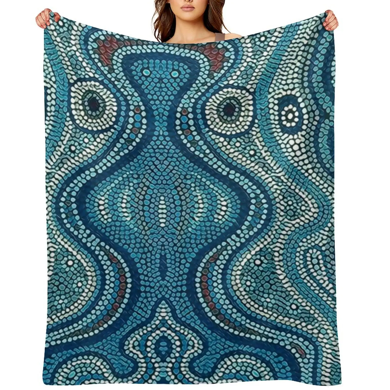 

Australian Aboriginal Art Throw Blanket Beach Quilt Blankets For Bed Retros Blankets