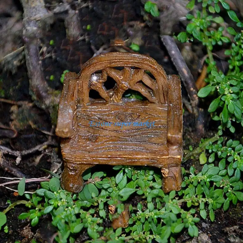 

090B Beach Chair for Doll House Lounger Decorative Toy Figure Display Pretend Play