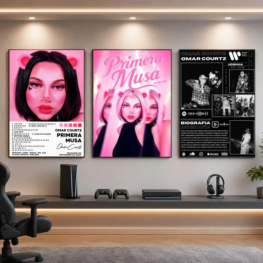 Singer O-Omar Courtz Latin Urban Poster HD Removable Wall Art Gift Bedroom Lounge Dorm Office Gaming Cafe Bars