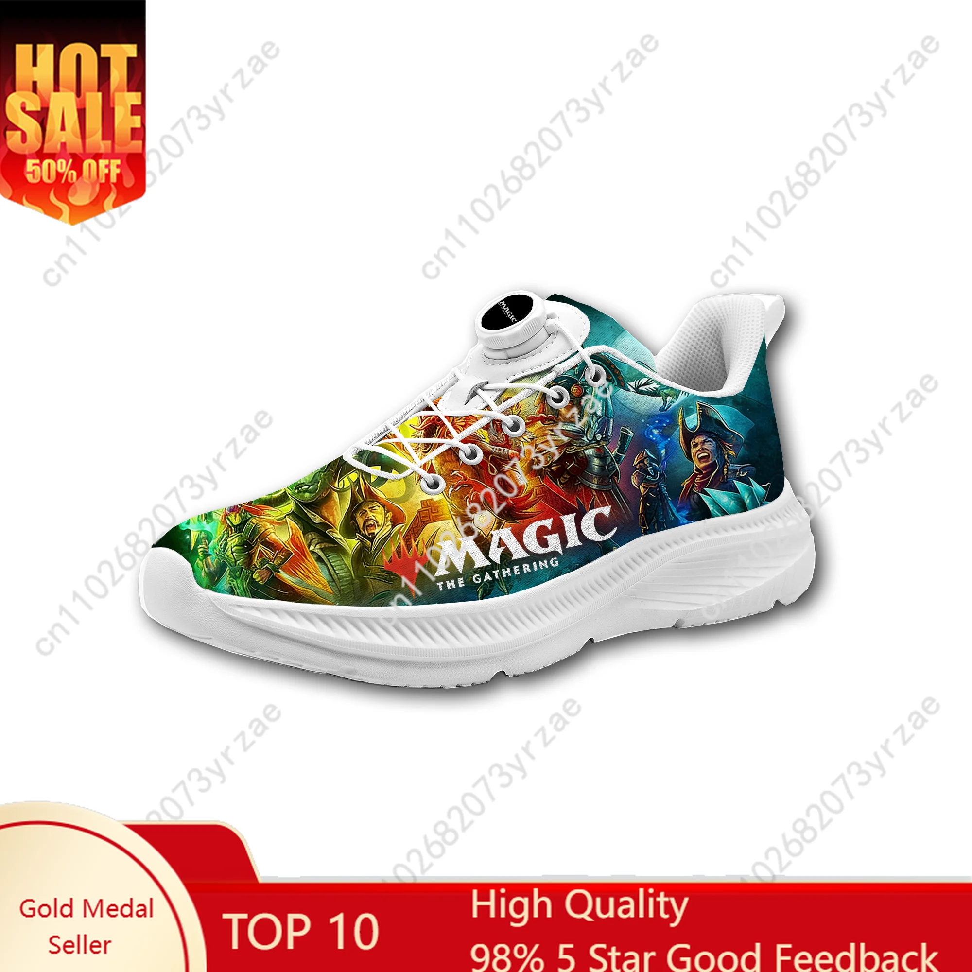 

Magic The Gathering Sneakers Mens Womens Walking Shoes Laceless Rotating Button Sports Shoe Fashion Lightweight Custom Sneaker
