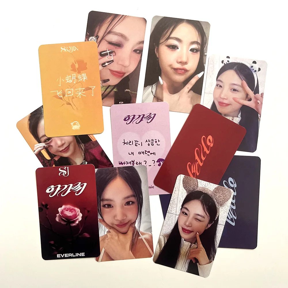 6Pcs/Set SOOJIN RIZZ Agass Solo Album Photocards Double Sides SEOTANG Fashion Selfie Lomo Cards Fans Birthday Collection Gifts