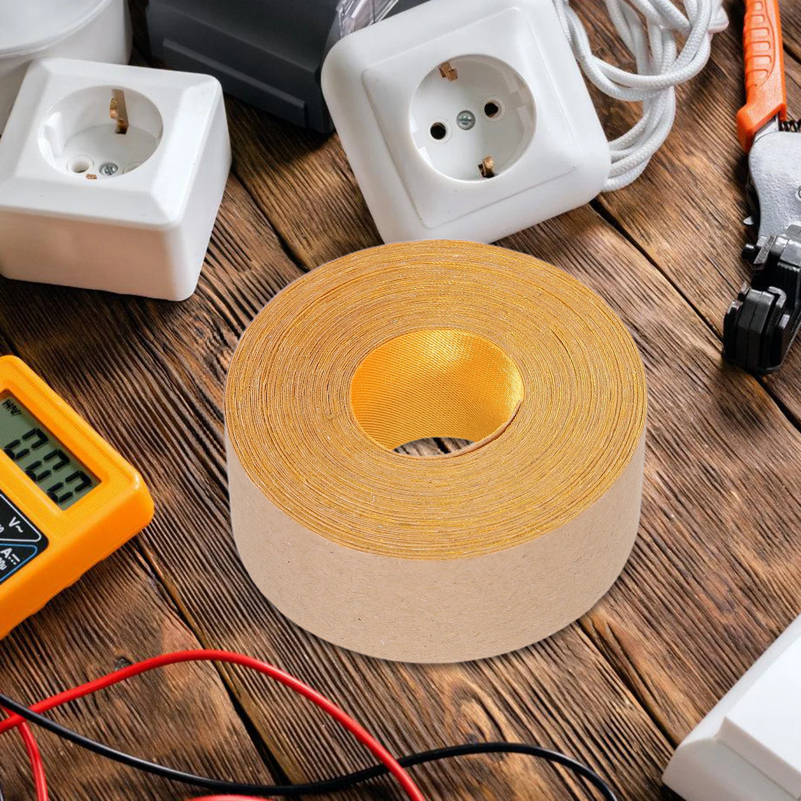 

1 Roll Self-Adhesive Cloth Lamp Shade Edging Tape 20Ft Warm Tone Repair Strip For Light Shade Diy Decor Lampshade Border Trim