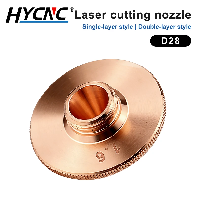 Double chrome laser nozzle D28 M11 H15 high speed fiber optic engraving machine laser cutting head for acrylic metal