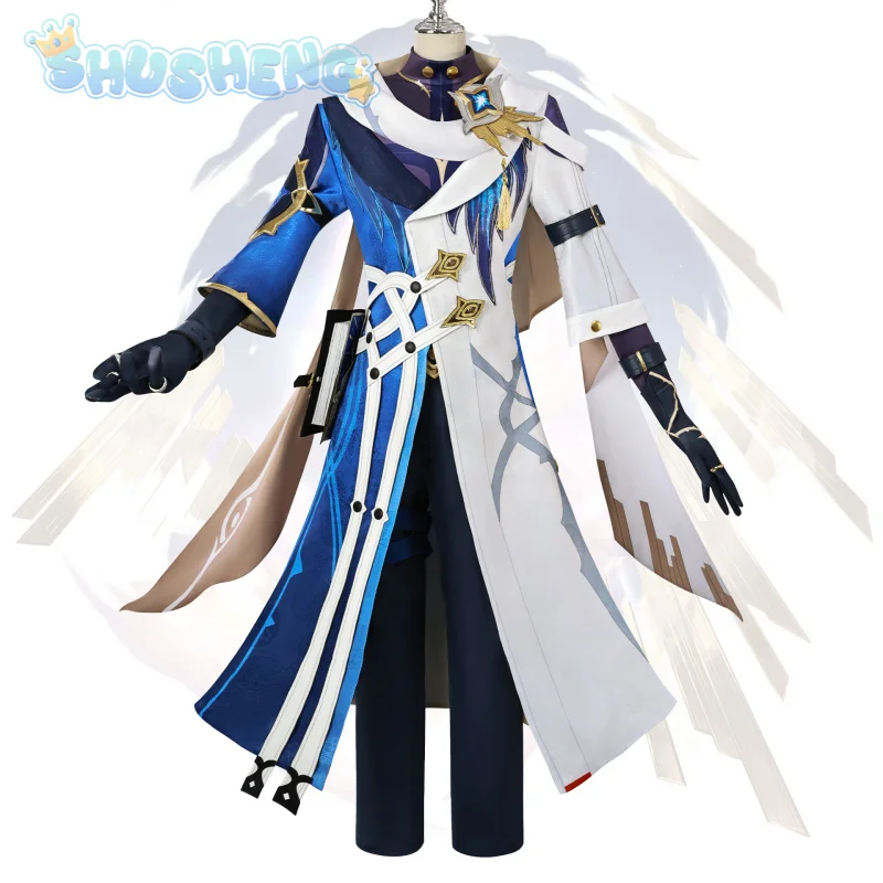 Domingo cosplay honkai: sapatos de fantasia de trilho estrela, perucas, acessórios, conjunto de adereços, festa de halloween bonito novo uniforme XS-XXXL