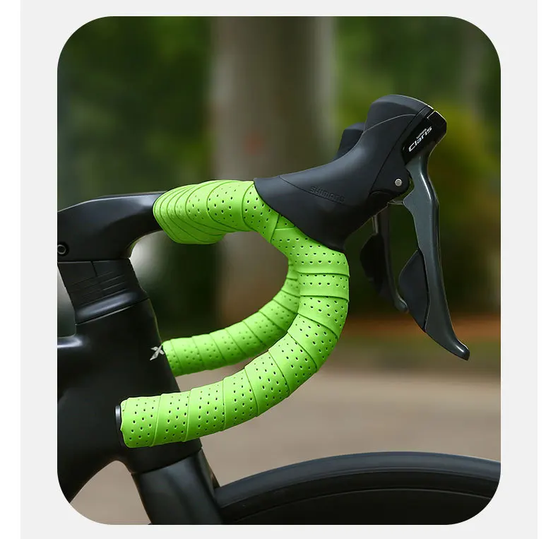 Road Handlebar Belt Dead Fly Fahrrad-Lenkergriff, gebogen, mit rutschfestem, ultraleichtem, atmungsaktivem Material umwickelt, Fahrradzubehör – Detail 10