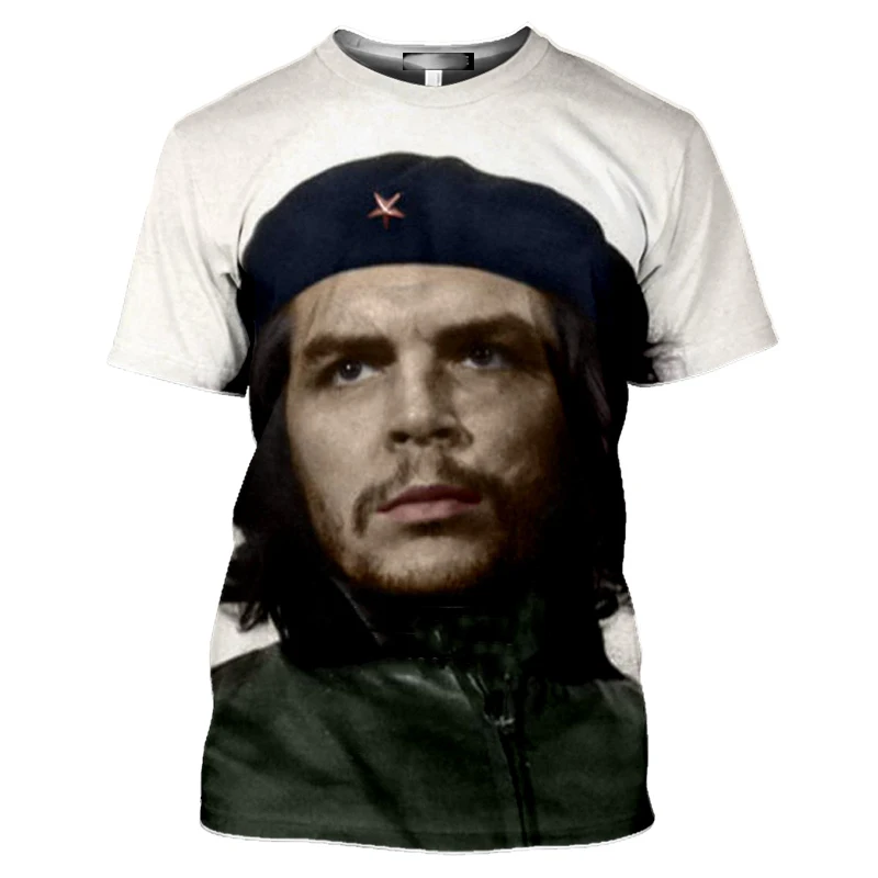 Cuba Fidel Castro Che Guevara 3D Print Summer Men's O-Neck T-shirt Casual Short Sleeve Oversized T Shirts Fashion Men Clothing