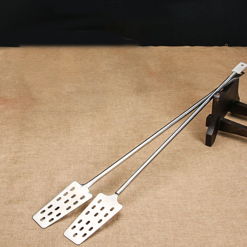 Mezclador de vino de acero inoxidable Tun, agitador de paleta Homebrew con 15 agujeros, herramienta de elaboración de vino y cerveza, barra de cocina casera, 60,5 cm