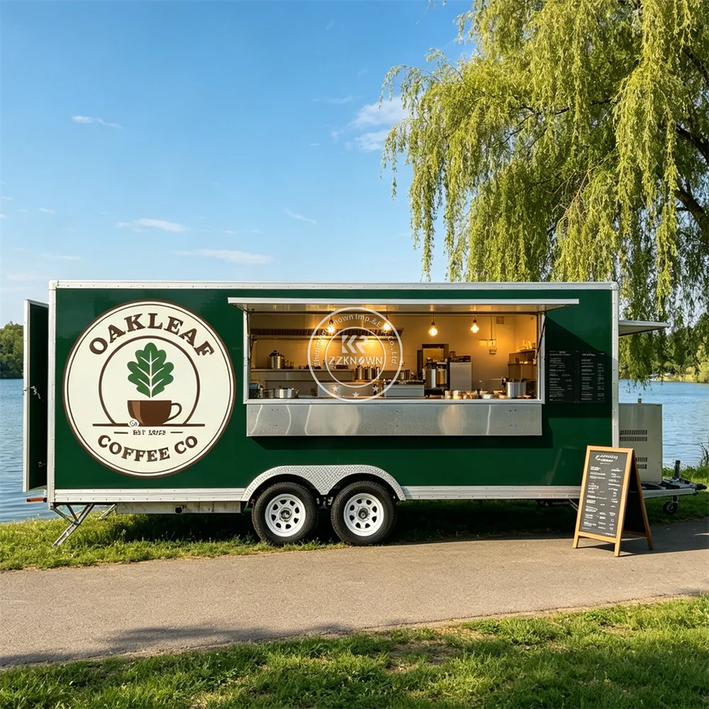

Mobile Food Cart Concession Truck Street Coffee Vending Trailer Commercial Portable Food Trailer Truck Fully Equipped