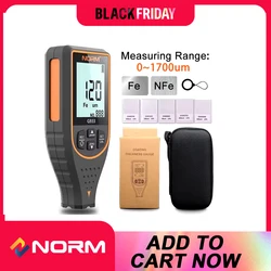 NORM Coating Thickness Gauge 0-1700/0.1 Micron FE NFE Paint Tool Car Paint Film Thickness Measuring Tester