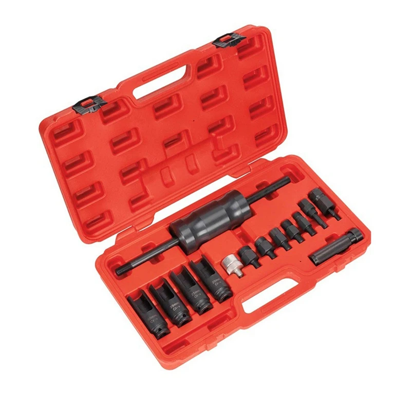 14 Piece Injection Puller Tool For  Delphi Deso Siemens Diesel Injector Remover